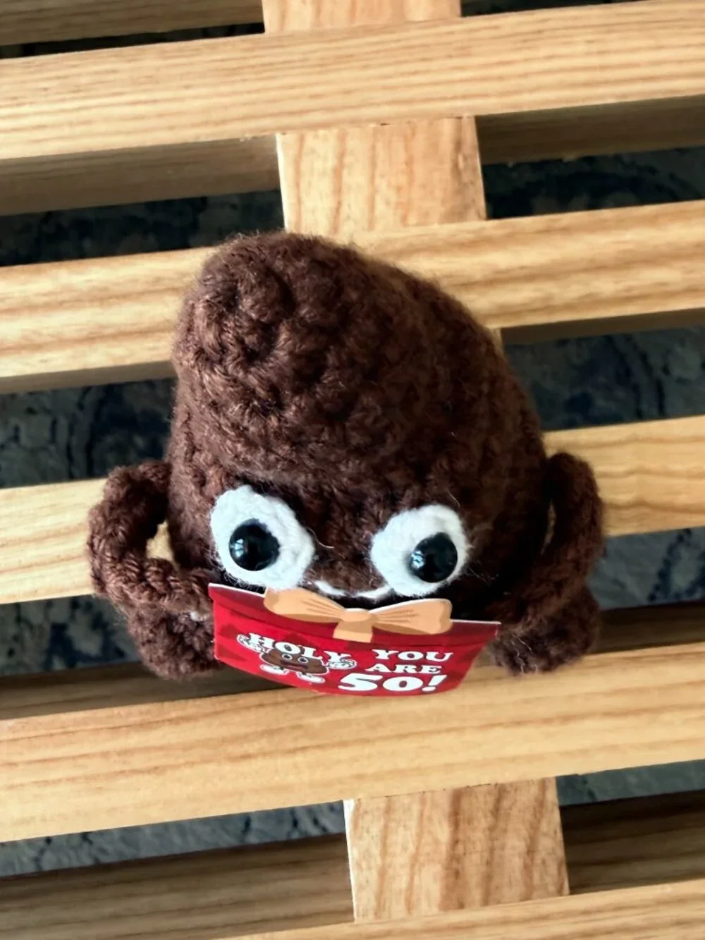 Handmade Crochet 50th Birthday Gag Gift | 